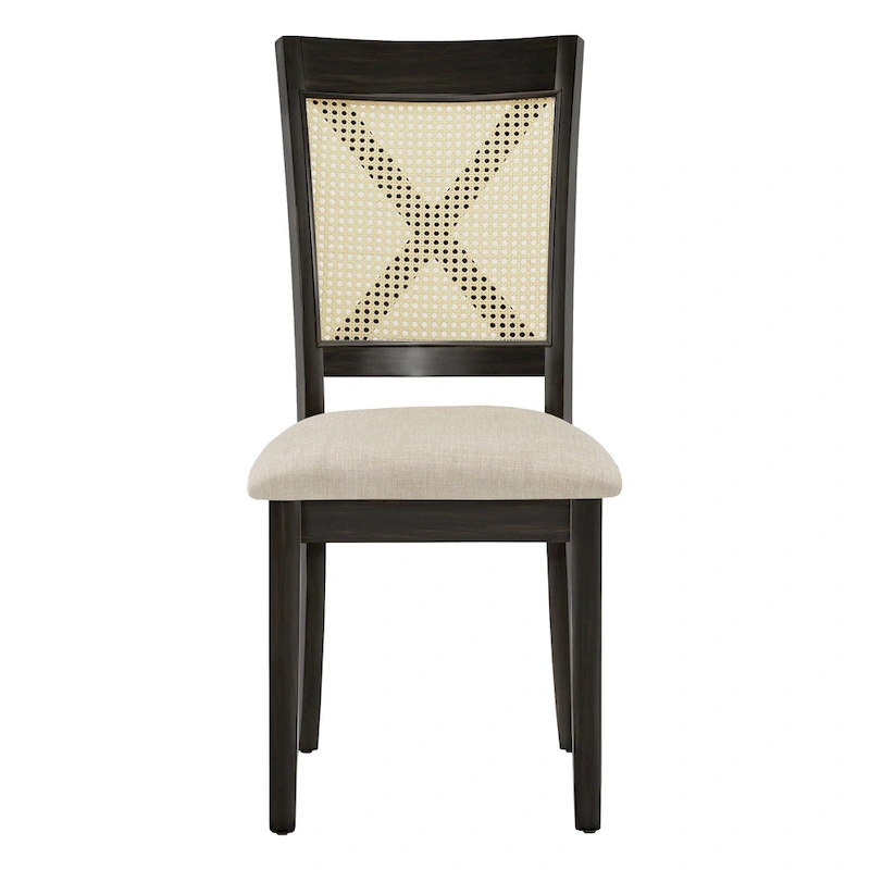 Plaga X-Back Cane Accent Dining Chair (Set of 2) by iNSPIRE Q Classic - Dining Chair