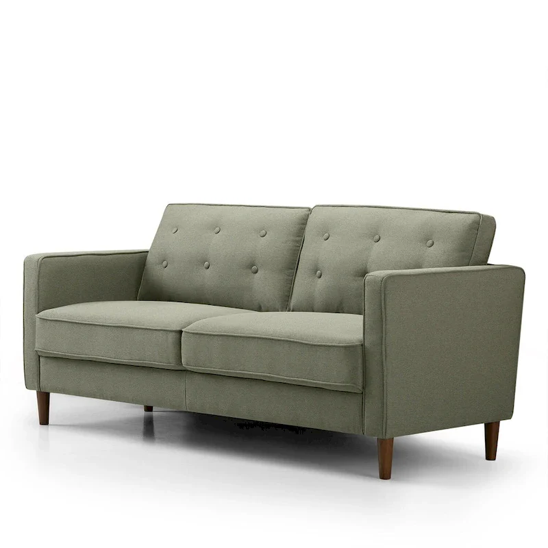 Priage by ZINUS Pear Green Button Tufted Sofa