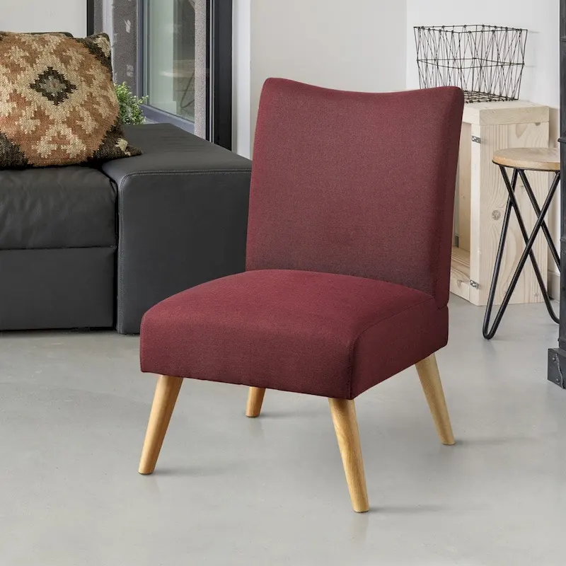 Pind Mid-Century Modern Fabric Padded Accent Chair by Furniture of America