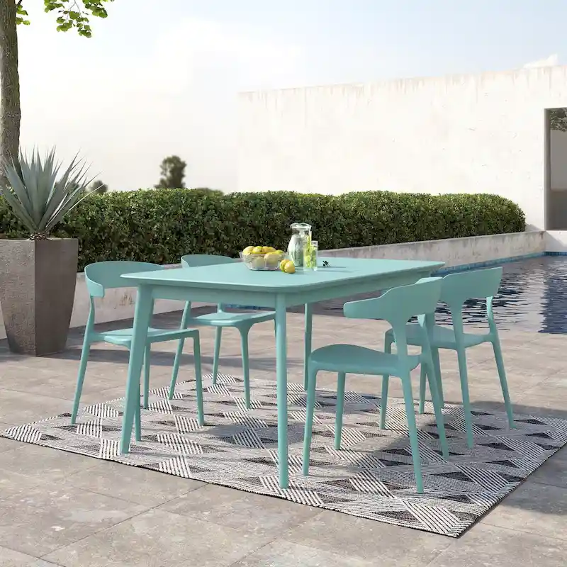 The Novogratz Poolside Felix Stackable Dining Chairs