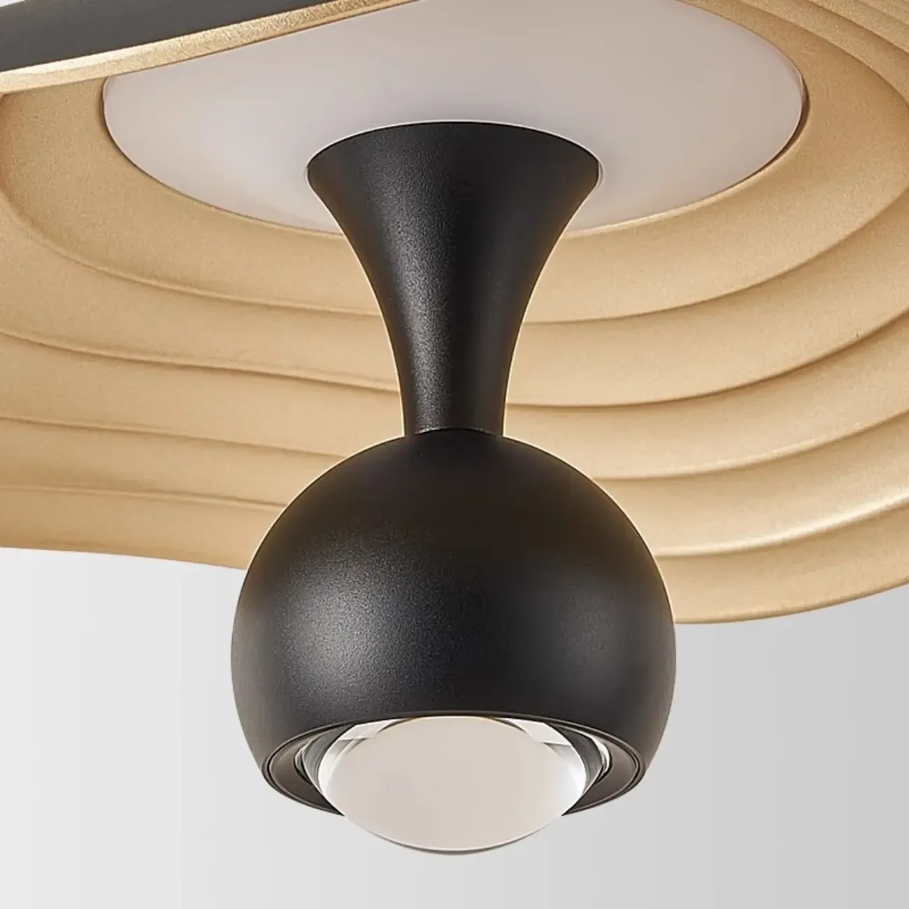 Dimmable Modern Acrylic Black 2-Light LED Pendant Light