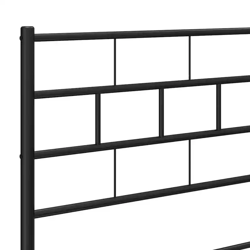 vidaXL Metal Headboard, Powder-Coated Steel, Headboard Only