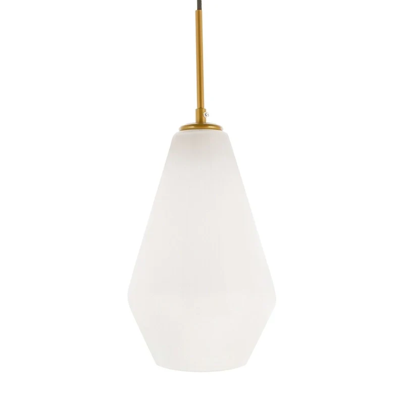 Gerald 1-light Elongated Glass Shade Hanging Pendant Light