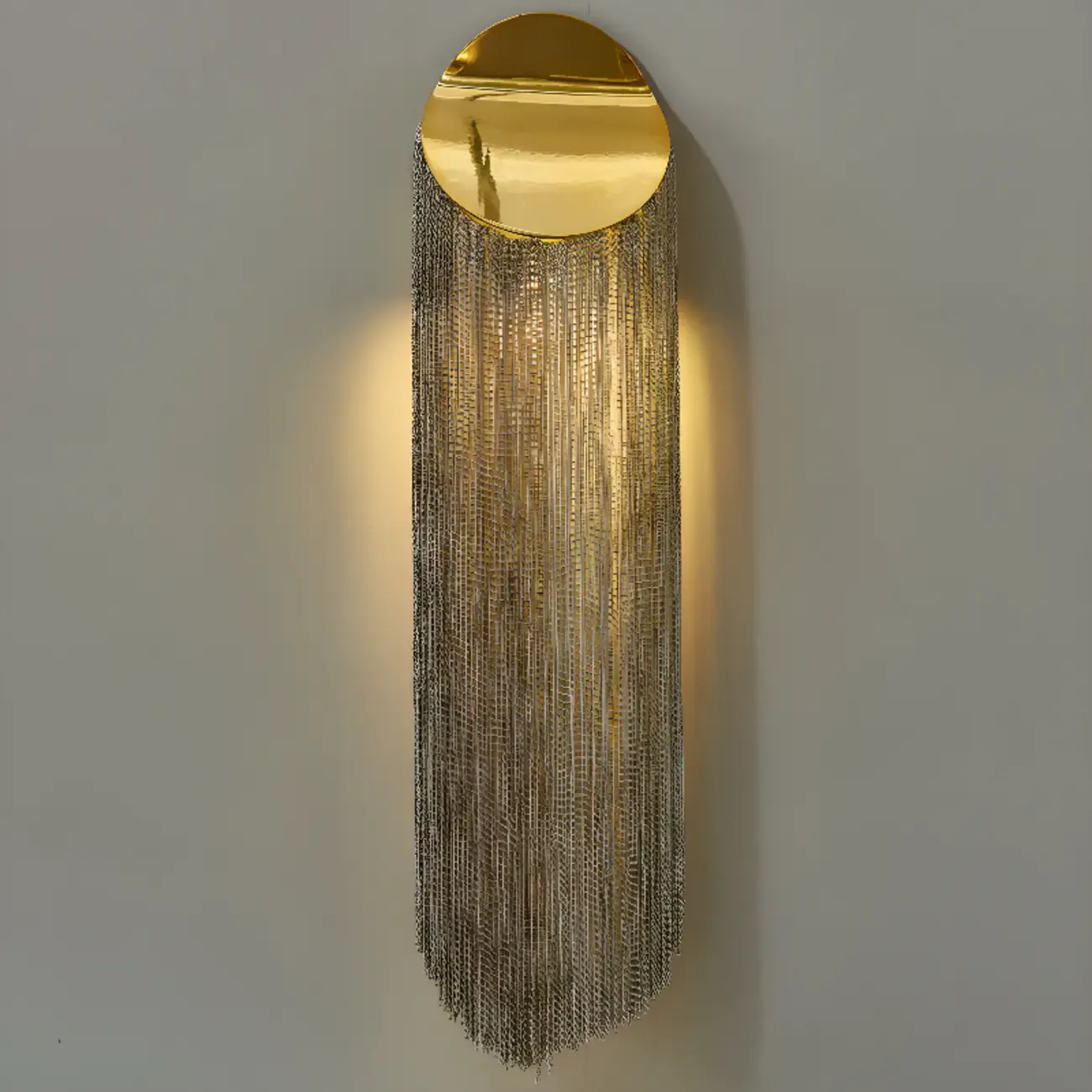 Luxury Metal Wall Light with Ambient Aluminium Shade