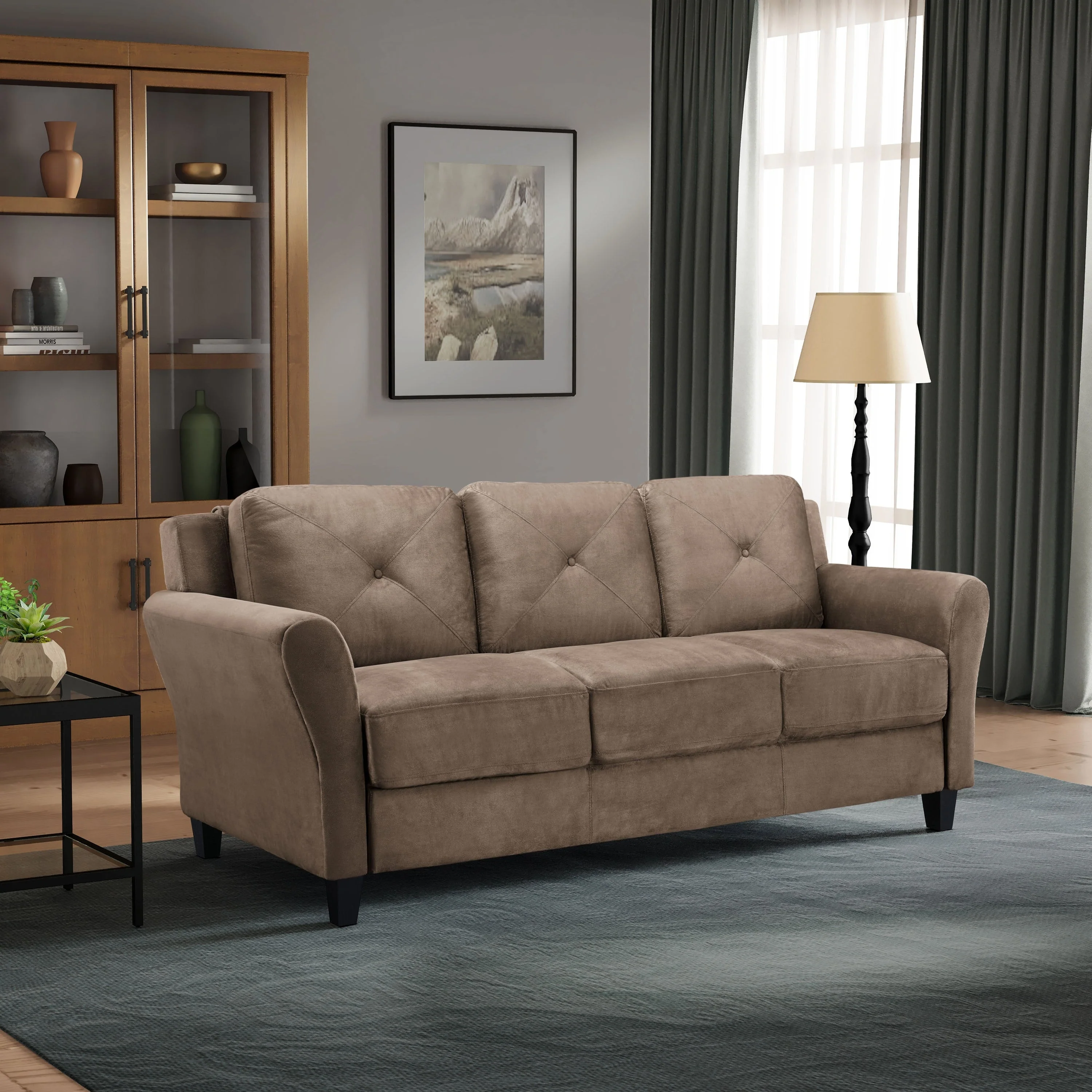iLounge Harvard Microfiber Sofa