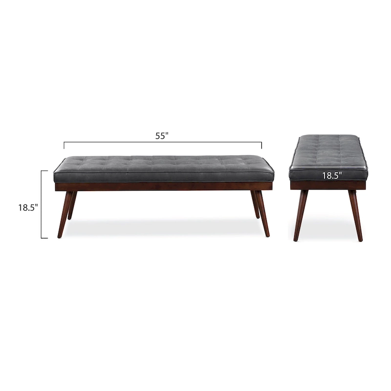 Poly & Bark Luca Bench - Full Grain Genuine Italian Leather