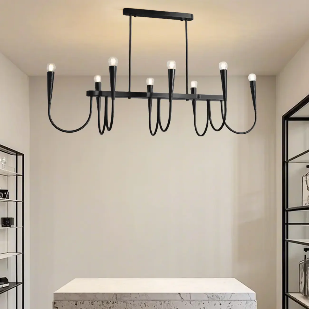 Modern Gold Adjustable Island Pendant Light for Kitchen