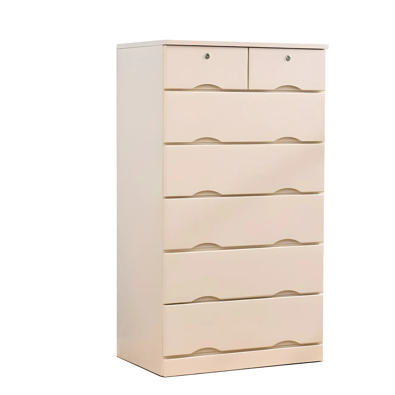 Stylish White Wooden Dressers with Soft Close Drawers