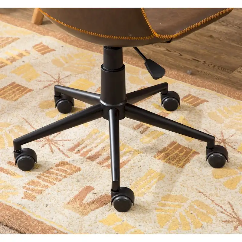 Roundhill Furniture Cesena Faux Leather 360 Swivel Air Lift Office Chair