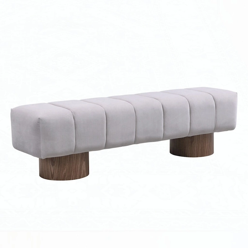 No-Assembly End of Bed Entryway Bench Ottoman