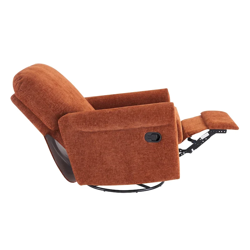 360 Degree Swivel Glider Manual Recliner Leisure Chair Set of 2