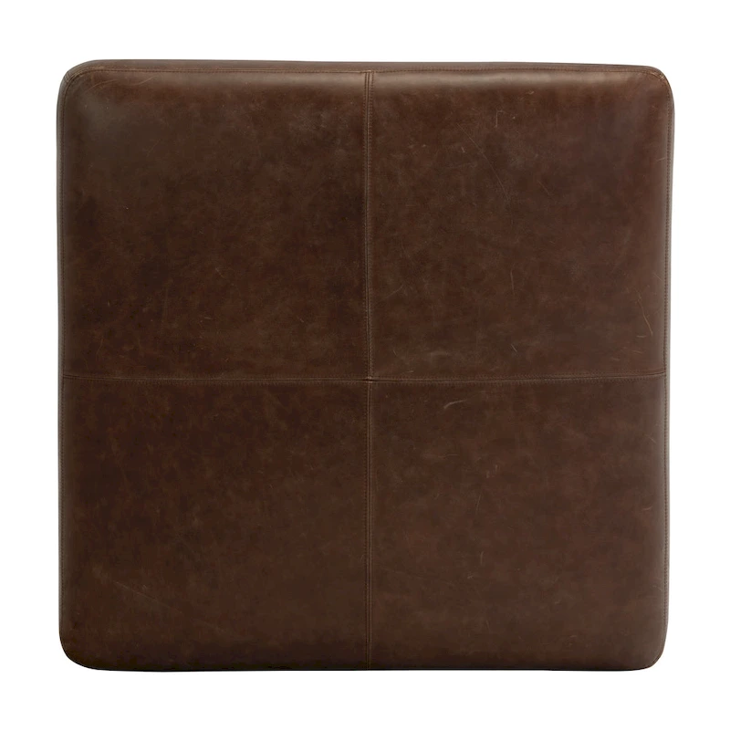 Poly & Bark Sequoia Ottoman - Full Grain Genuine Italian Leather