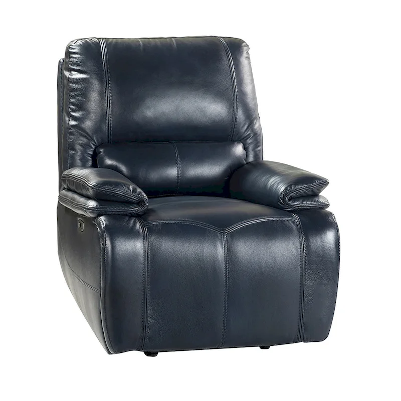 Mercedes Genuine Leather Power Recliner with Cushion Padded