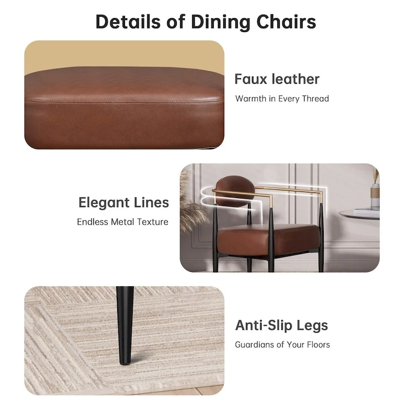 Mid-Century Armchair - Velvet/Faux Leather, Iron Frame, 24W x 30.5H, Single Seat, 330 lbs Capacity