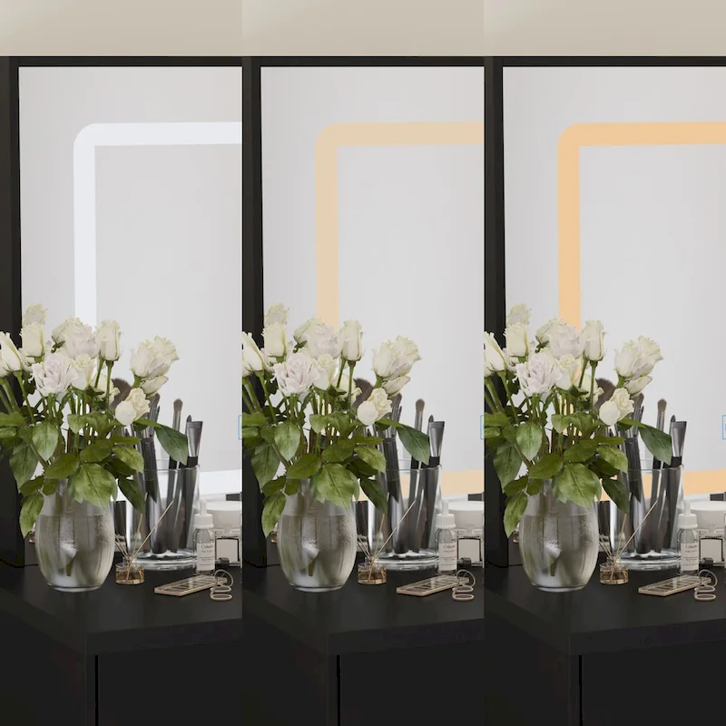 Makeup Vanity Set with 3 model Light & Stool