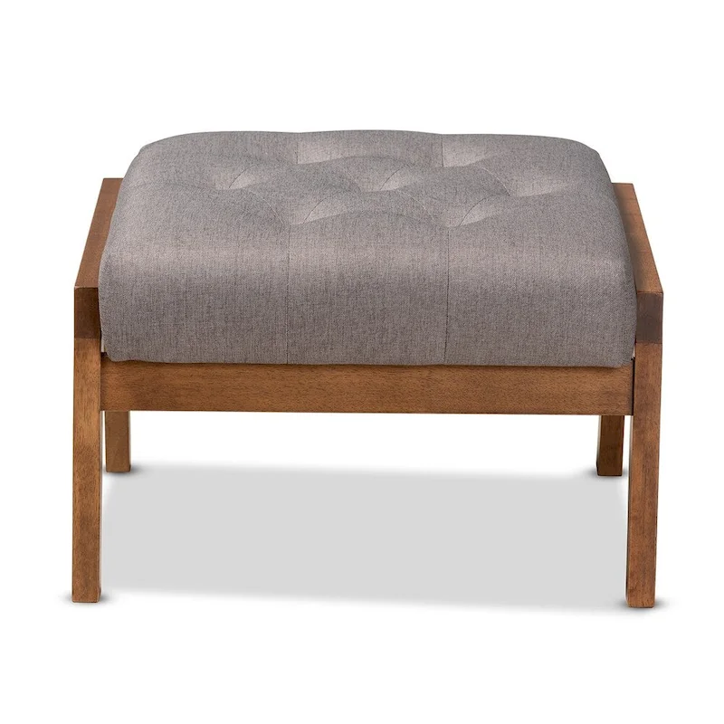 Baktsjaur Mid-century Modern Upholstered Footstool