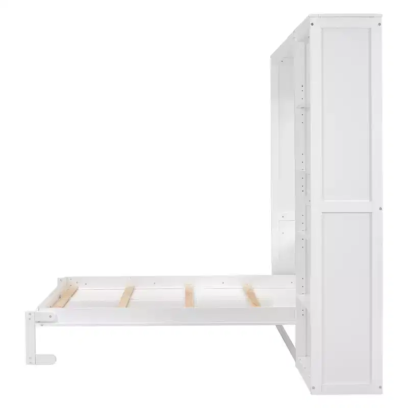 Whisen Murphy Bed Wall Bed with Shelves