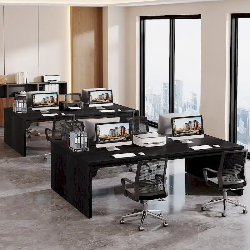 Brown Wood 13FT Rectangular Conference Table