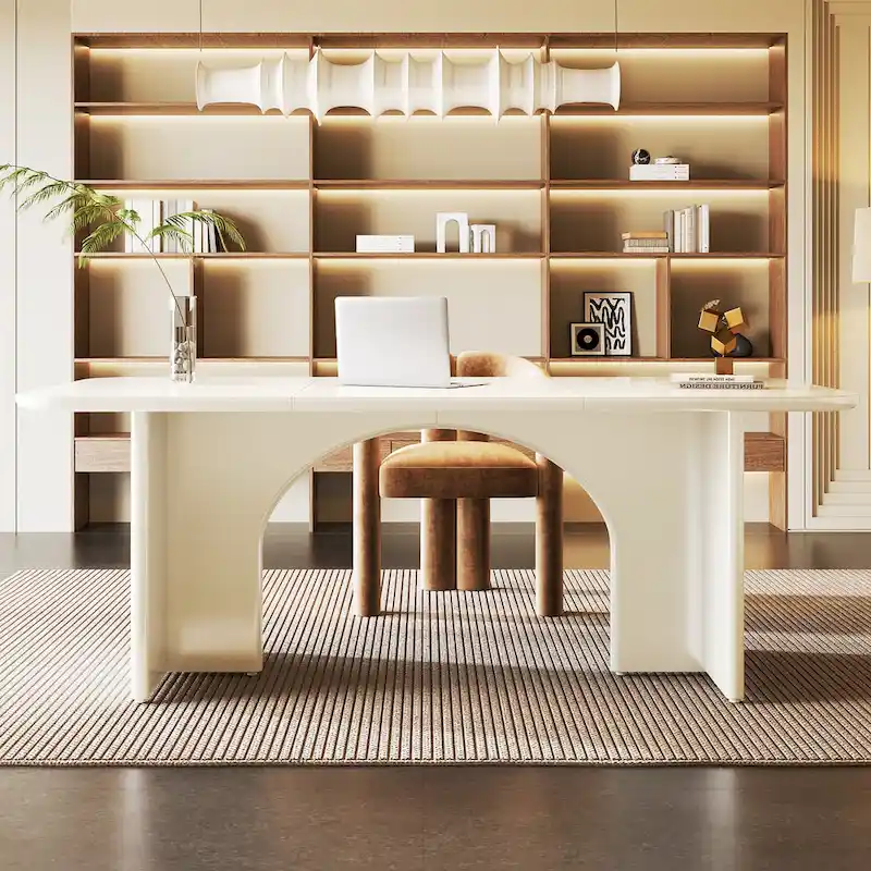 63 Executive Desk, Large Computer Desk Modern Home Office Desk