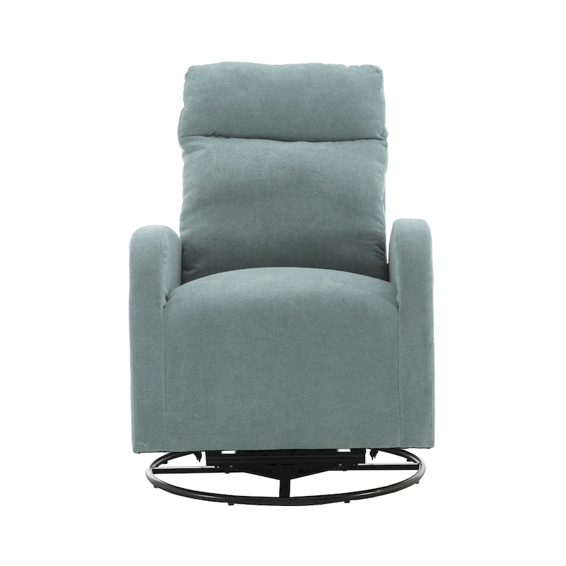 Upholstered Swivel Glider Rocking Chair