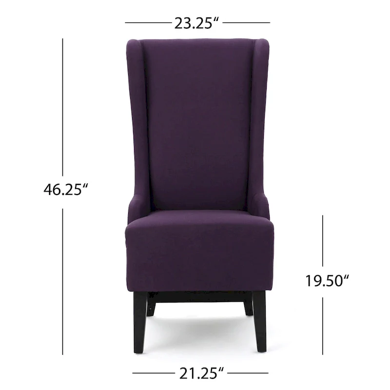 Callie High-back Fabric Dining Chair by  - 23.25 L x 28.75 W x 46.25 H