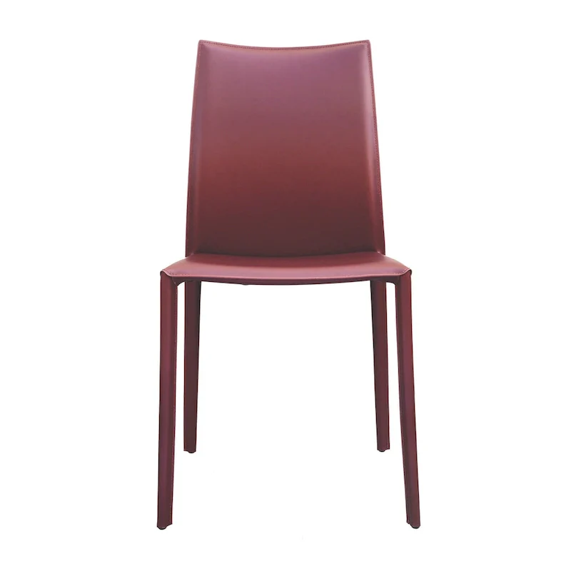 Lynda Mid-Century Modern Bonded Leather Dining Chair