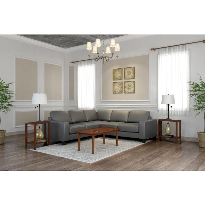 Paulina Top-grain Italian Leather Sectional Sofa