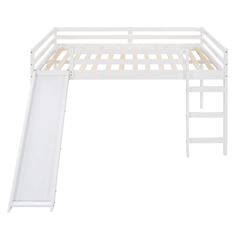 Merax Full Loft Bed with Slide