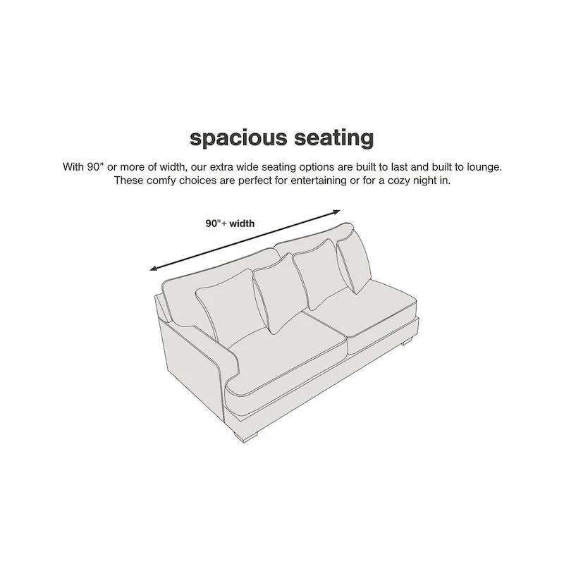 2-Piece Upholstery Package - 96 W x 41 D x 35 H