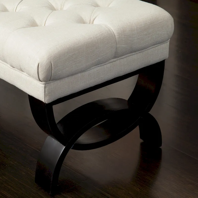 Scarlette Tufted Fabric Ottoman Bench by Christopher Knight Home - 41.00 L x 17.25 W x 16.75 H