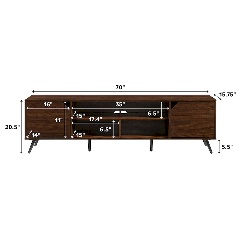 Middlebrook Designs Mid-Century Modern 70-inch TV Stand