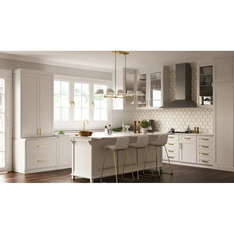 Penley 6-Light Brushed Gold Linear Chandelier