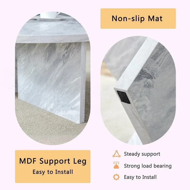 Versatile MDF Round Coffee Table