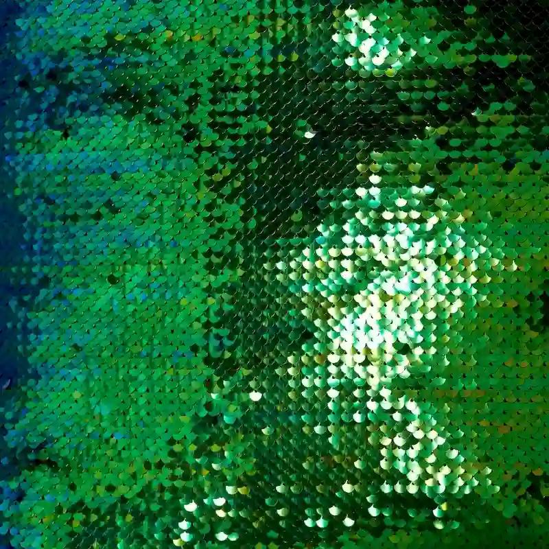 Reversible Sequin Mermaid Pouf