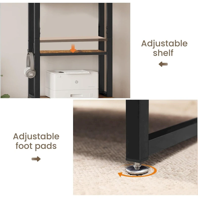 File Cabinet 2 Drawer Lock Filing Cabinet Printer Stand Bookshelves