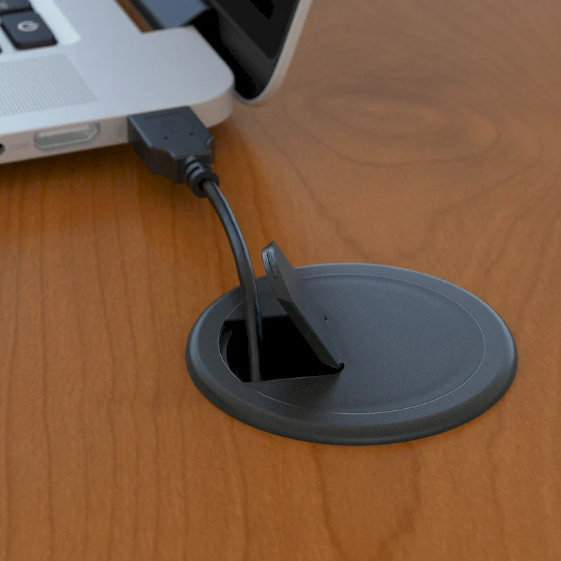 72W L Shaped Desk with Mobile File Cabinet - Mocha Cherry