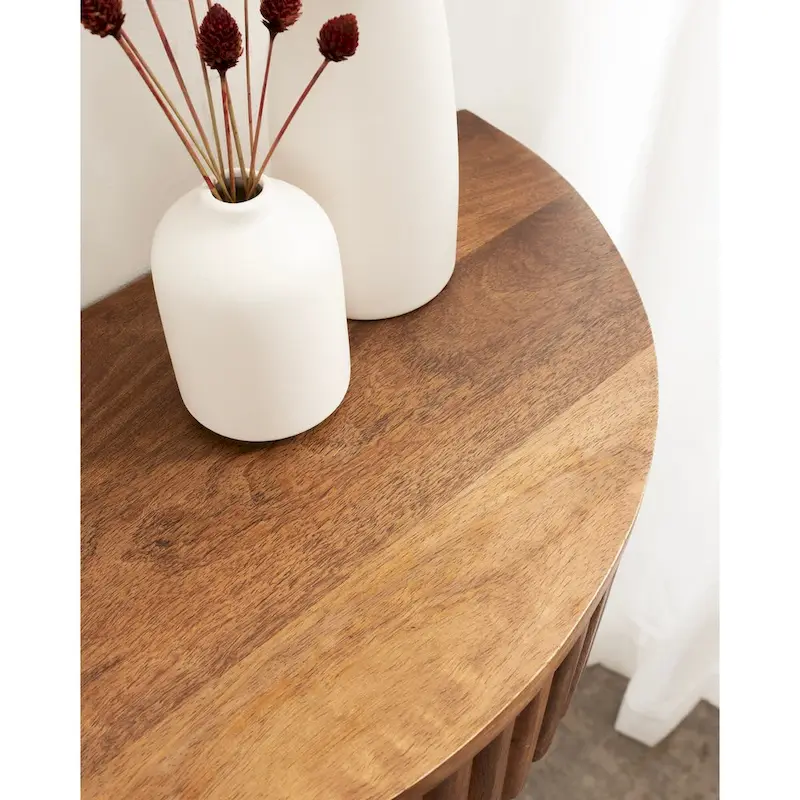 Kate and Laurel Reid Ribbed Floating Side Table