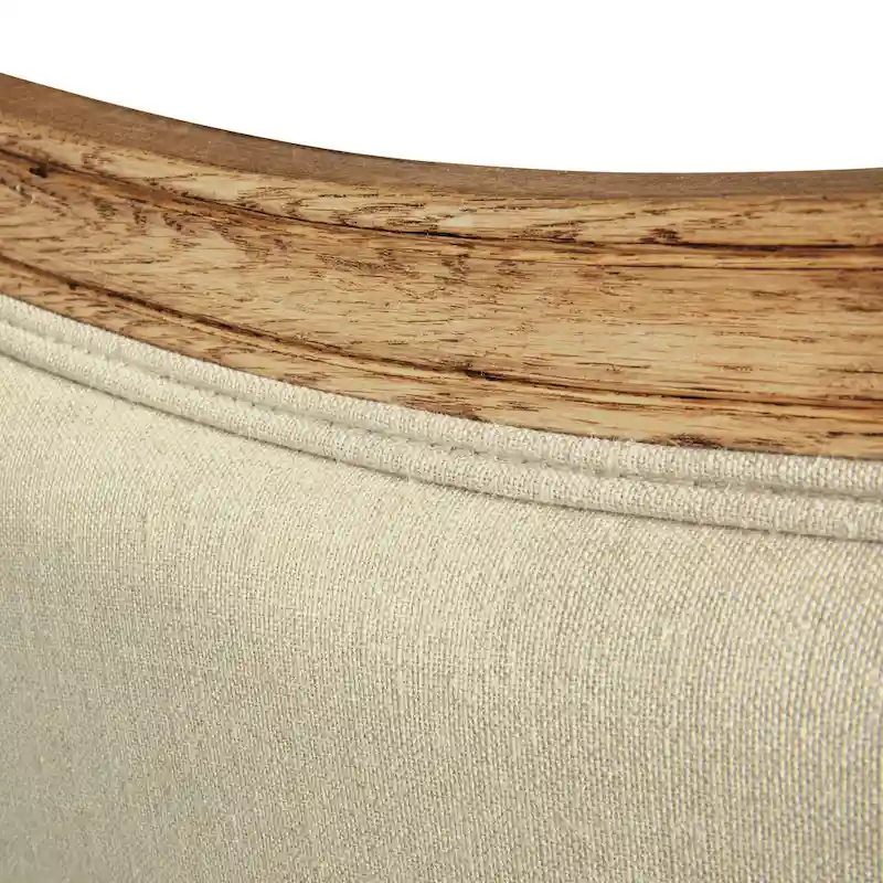 Oak & Linen Headboard