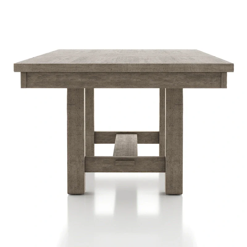 Jusk Rustic Grey Wood 5-Piece Dining Table Set by Furniture of America