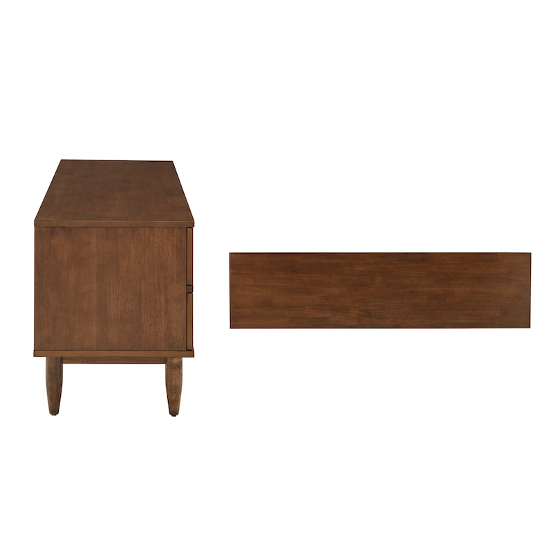Bardolino Mid-Century Wood 2-Drawer TV Stand