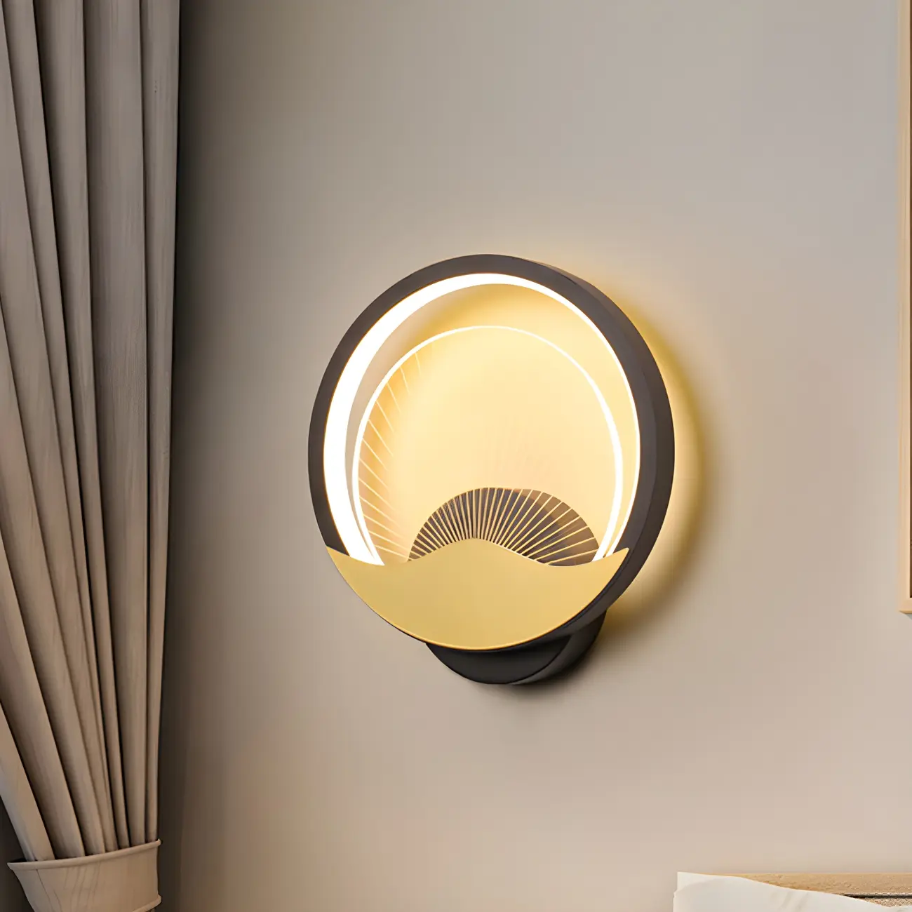 Modern LED Wall Light Fixture with Acrylic Shade