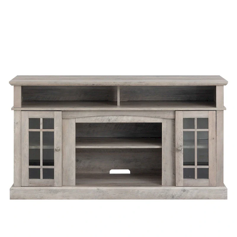 TV stand with electronic fireplace and remote control