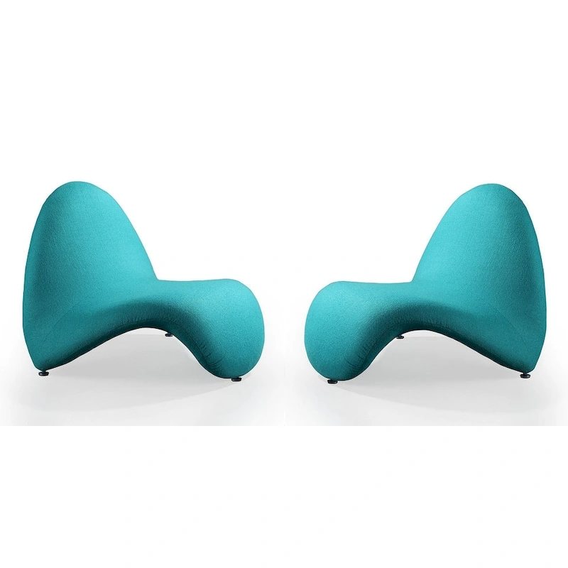 Manhattan Comfort MoMa Wool Blend Accent Chair (Set of 2)