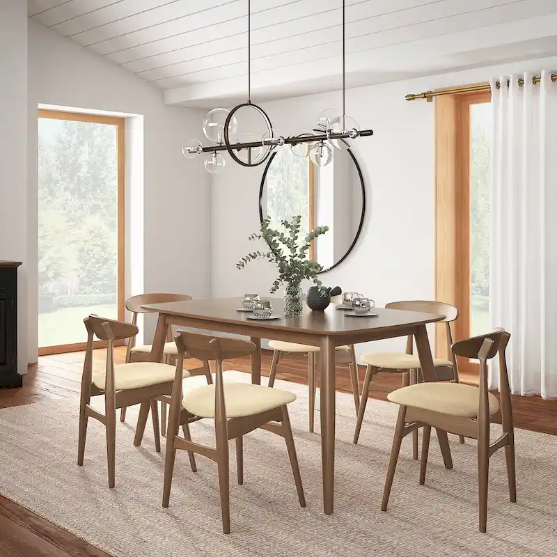 Ribe Mid-Century Modern Tapered Dining Set