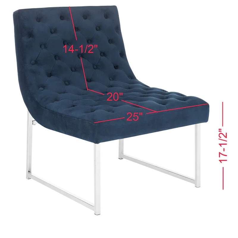 SAFAVIEH Jerilynn Mid-Century Modern Hadley Tufted Club Chair - 25Wx30Dx32H