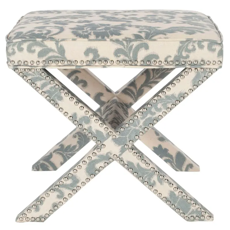 SAFAVIEH Shavonne X-Bench Ottoman