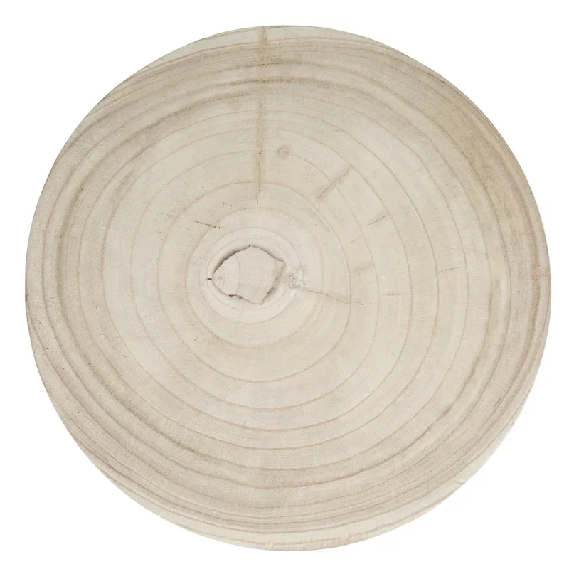 Paulownia Wood Carved Stool