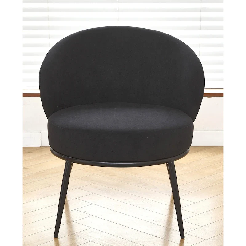 Mid Century Velvet Upholstered Living Room Accent Chair