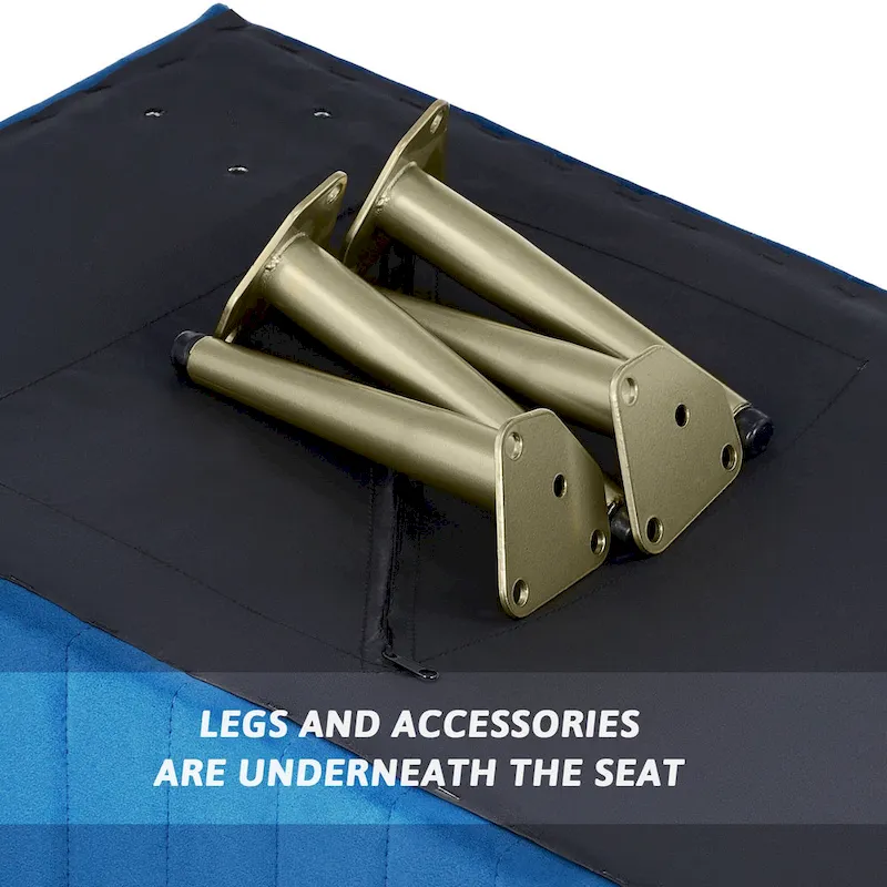 24  Modern Upholstered Entryway Bench with Padded Velvet Seat