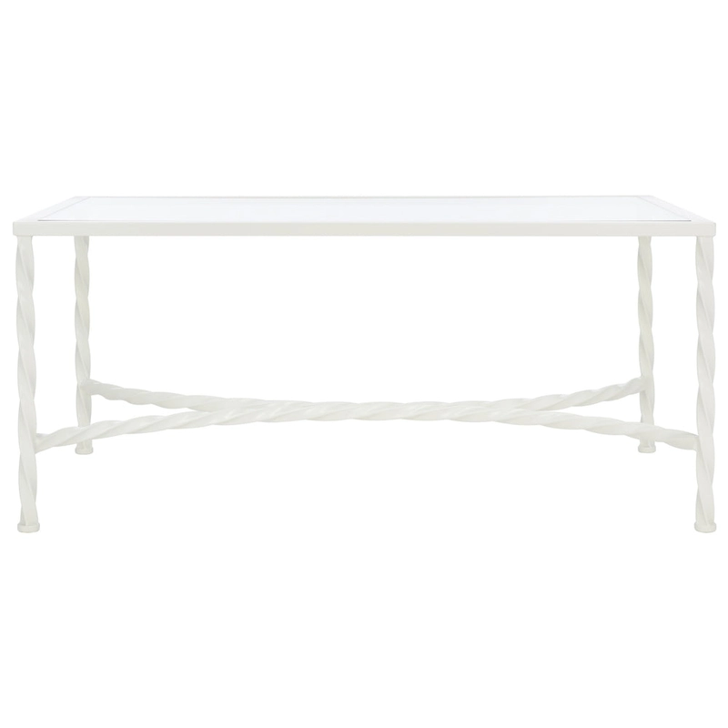 SAFAVIEH Couture Sedighe Glass Coffee Table - 40 W x 24 D x 18 H - 40W x 24D x 18H